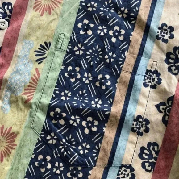 Tori Richards Hawaiian Shirt Stripe L - Picture 5 of 6